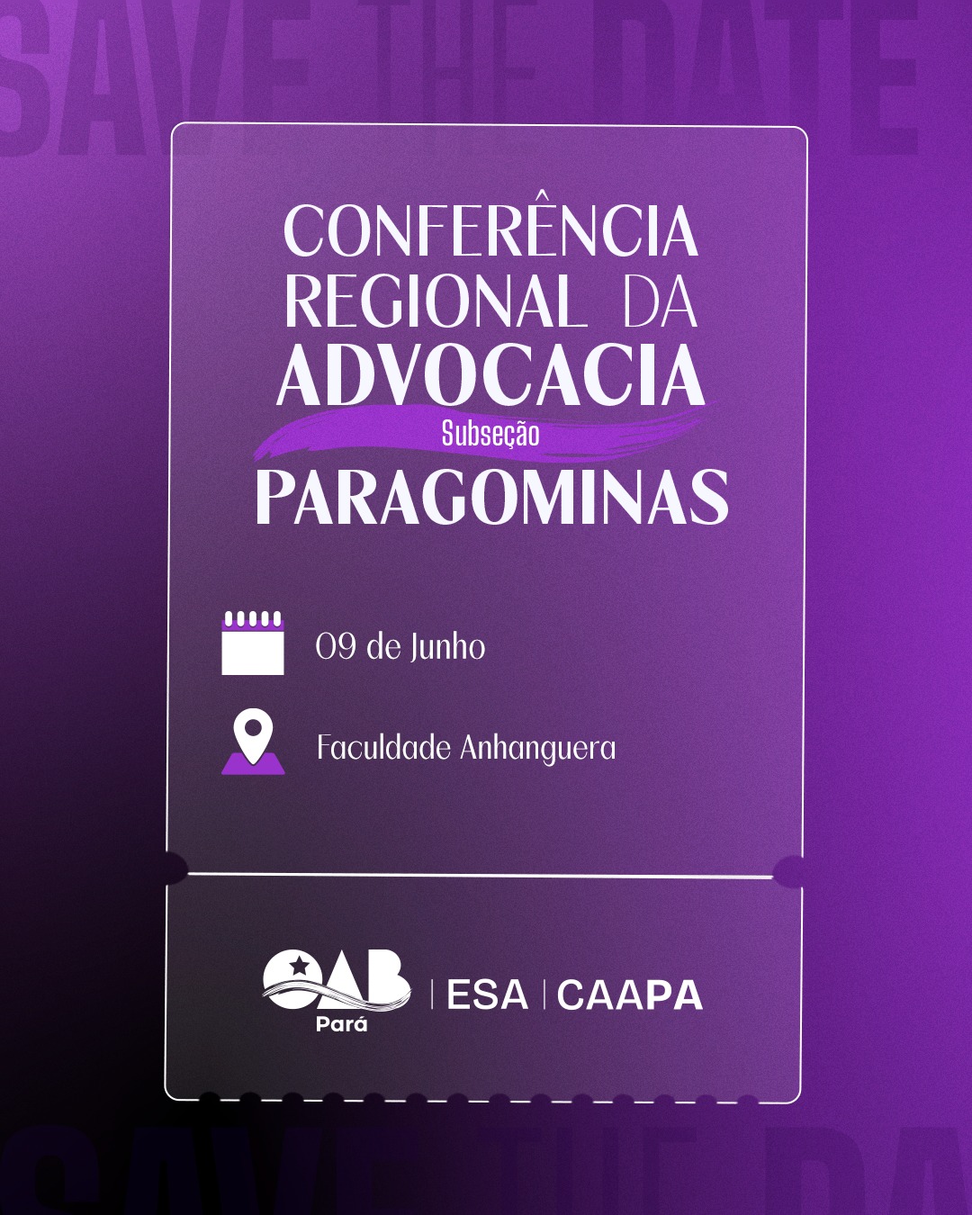 Conferência regional da advocacia - Paragominas - ESTUDANTES